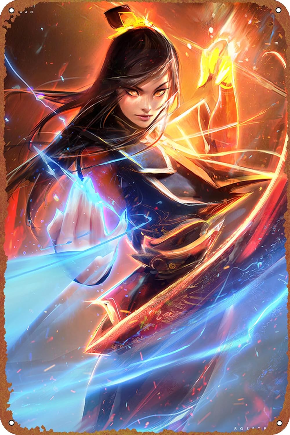 Office Youtuber - AZULA: YouTube! Poster Vintage Tin Sign