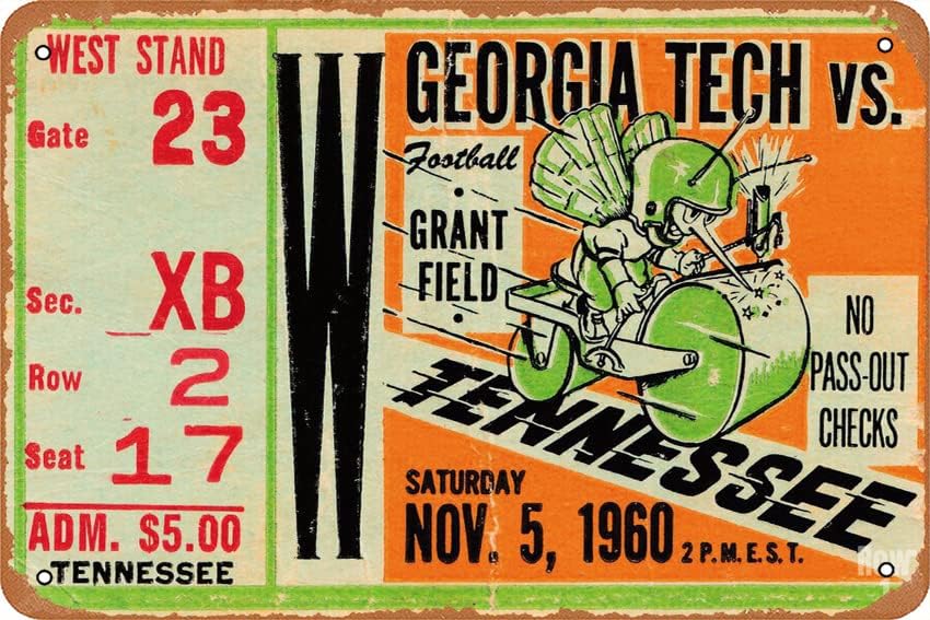 Office And Tech - Poster GEORGIA TECH VS. TENNESSEE 1960,