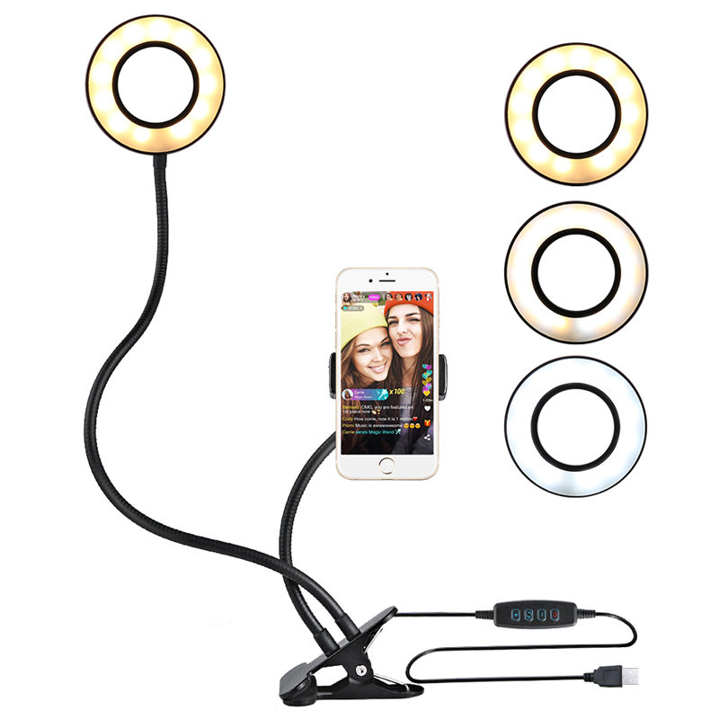 Office Youtuber - 2021 Ponsel Pemegang Langsung Lampu Meja