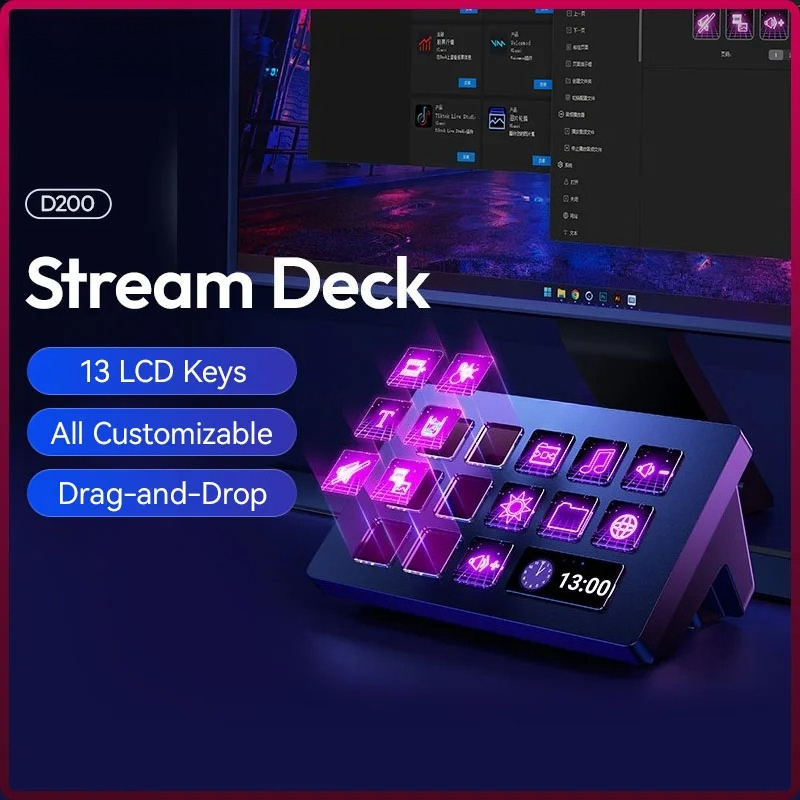 Office Youtuber - Keyboard D200 Stream Deck 13 Tombol